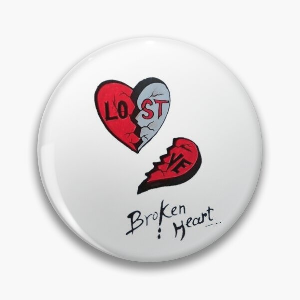 King Guro: Emo Pin /3 Broken Heart Hard Enamel Pin -  Israel