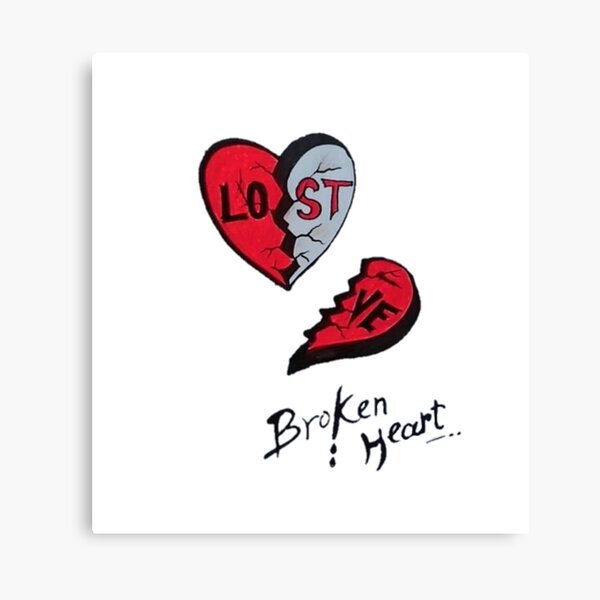 Broken Heart Canvas Prints Redbubble