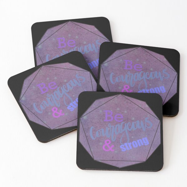 Item preview, JW stickers - Be Courageous and Strong - galaxy style designed and sold by Shutterbunny Art & Creative.