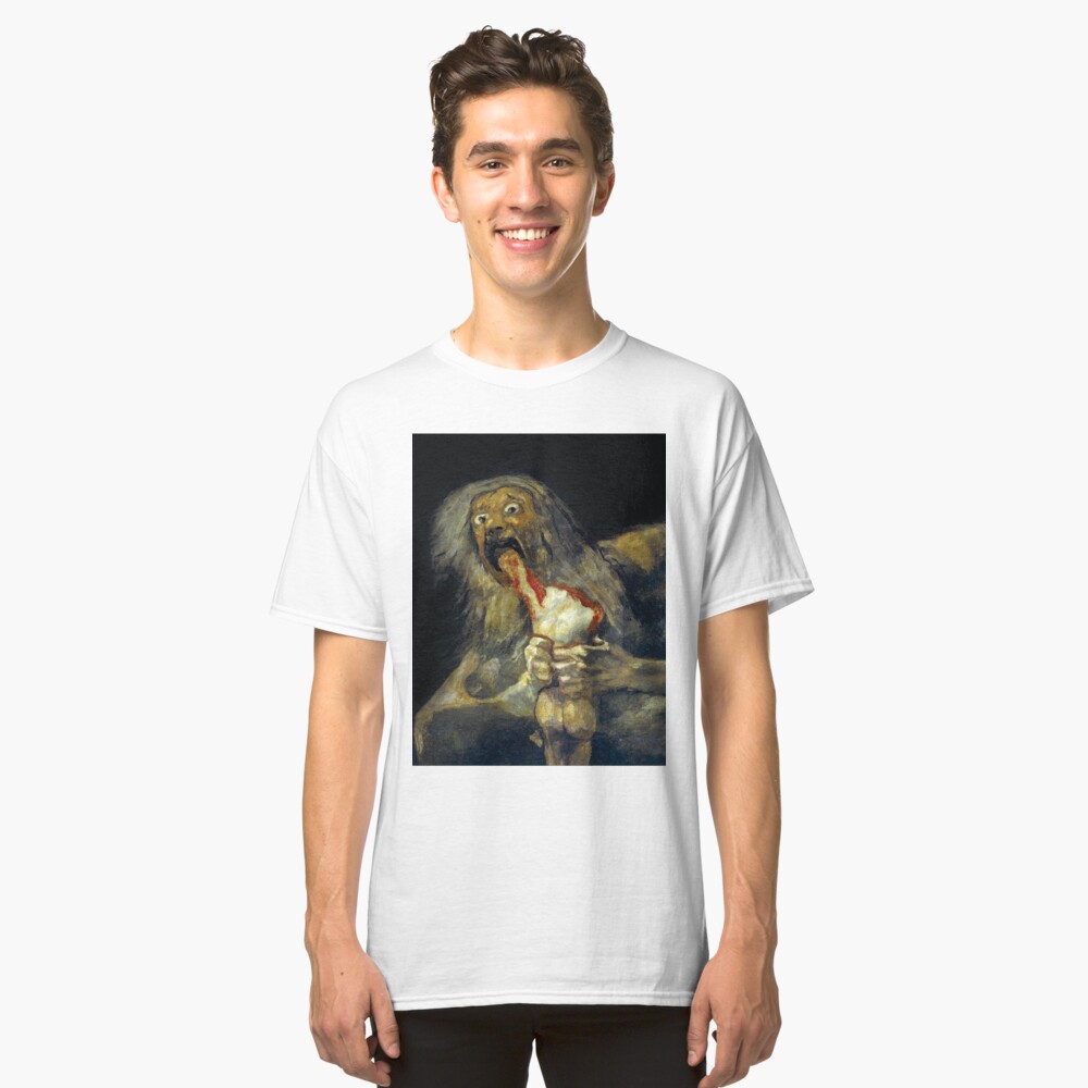 Goya Saturn Devouring His Son Classic T Shirt By Instasquid Redbubble