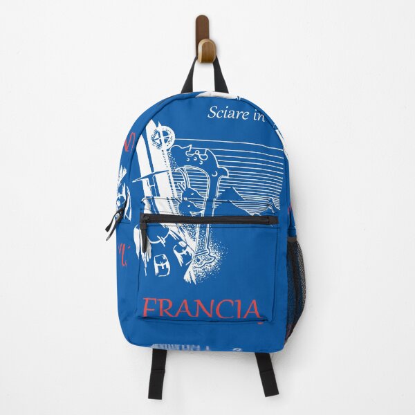 Vista previa del artículo con la obra «Sciare en Francia - Esquí en Francia - Cartel vintage de turismo de montaña en los colores de la bandera francesa», diseñado y vendido por Vintage-TM.