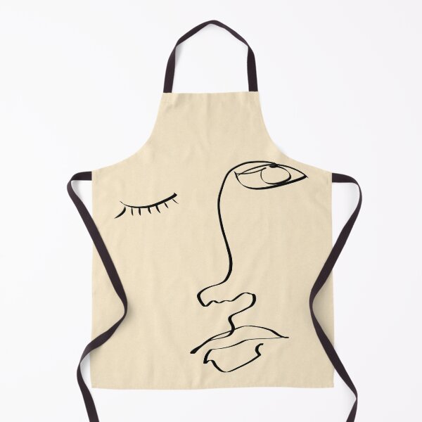 Item preview, Line drawing face illustration. Mid century style. designed and sold by PandaAvenue.