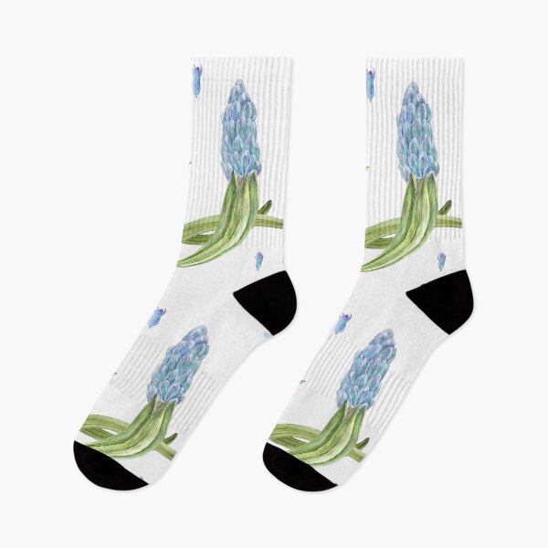 Item preview, Purple Hyacinth Flower Watercolor White Seamless Pattern Gifts designed and sold by MiscelChr.