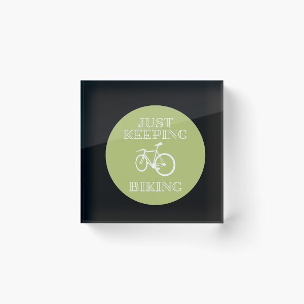 Item preview, Just Keep Biking, Love Cycling Green designed and sold by JessyDesigns.