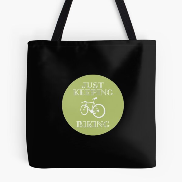 Item preview, Just Keep Biking, Love Cycling Green designed and sold by JessyDesigns.