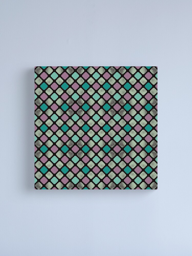 Vintage Pink and Teal Bohemian Gypsy Artwork Canvas Print by Pamela Arsena
