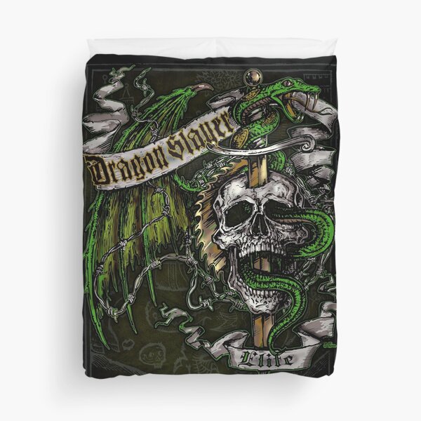 Dragon Slayer Elite Crest Duvet Cover