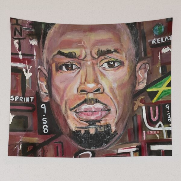 Item preview, Usain Bolt, GOAT designed and sold by Art With Impact – Statement Art & Apparel for Deep Thinkers.