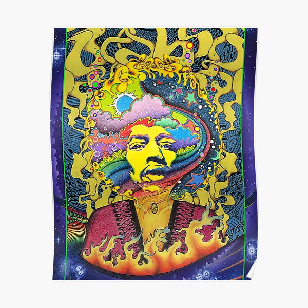 JimiHendrix Rainbow King Poster