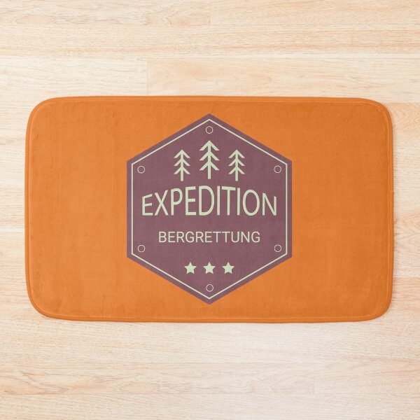 Item preview, Expedition | Mountain Rescue | German hiking | Black hiking t-shirt designed and sold by Ainbowz-Artwork.