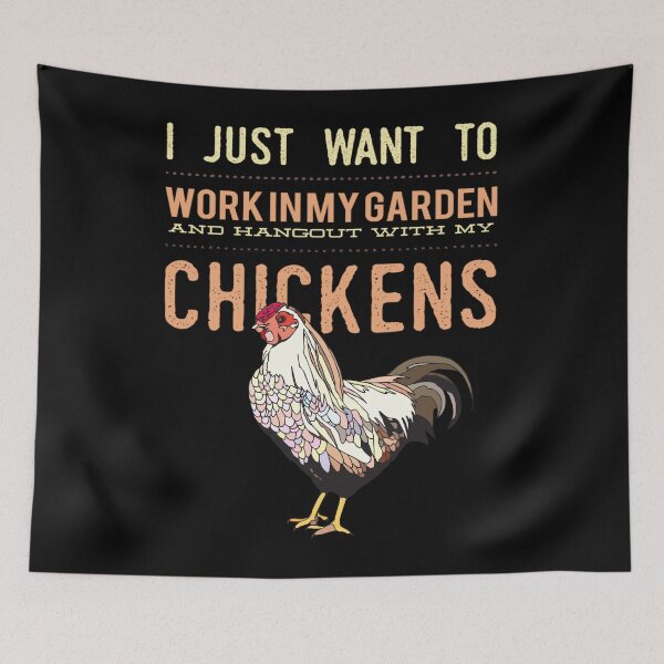 Item preview, I just want to work in my garden and hangout with my chickens designed and sold by Mandala108.