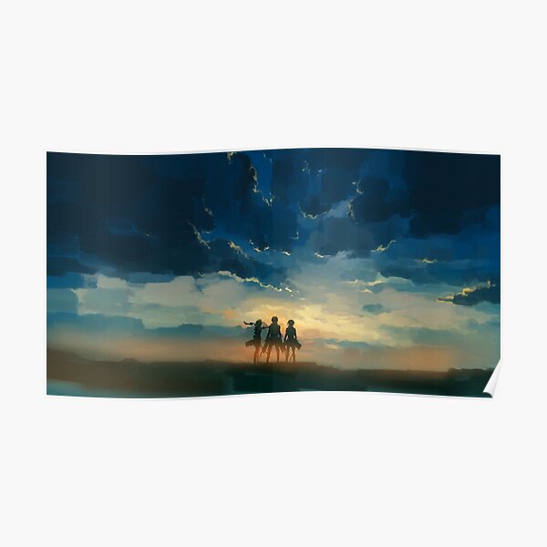 Attack on Titan Painting Poster