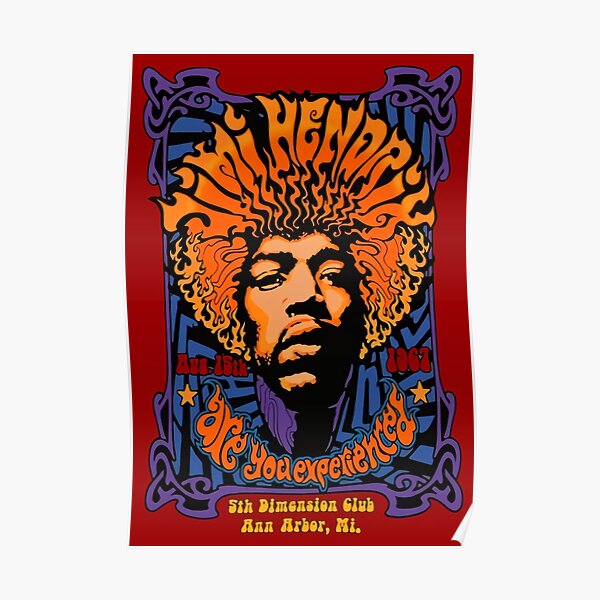 JimiHendrix Aesthetic Poster