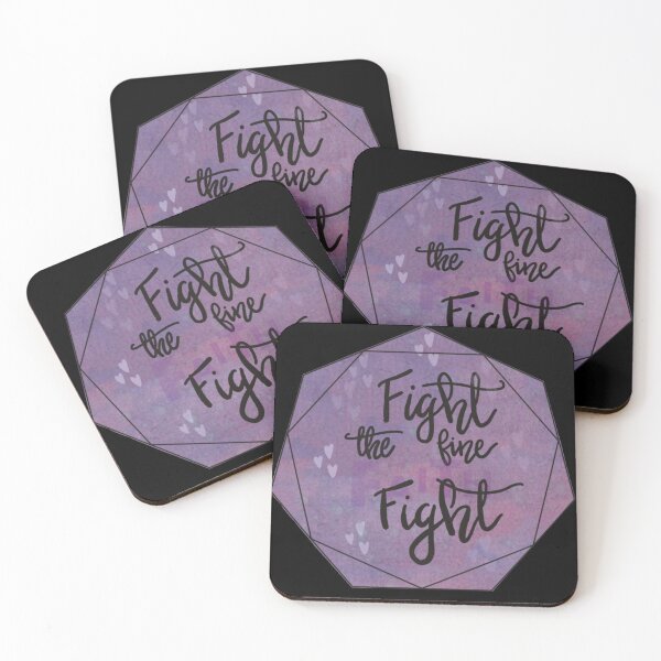 Item preview, JW stickers - Fight the Fine Fight - galaxy style designed and sold by Shutterbunny Art & Creative.