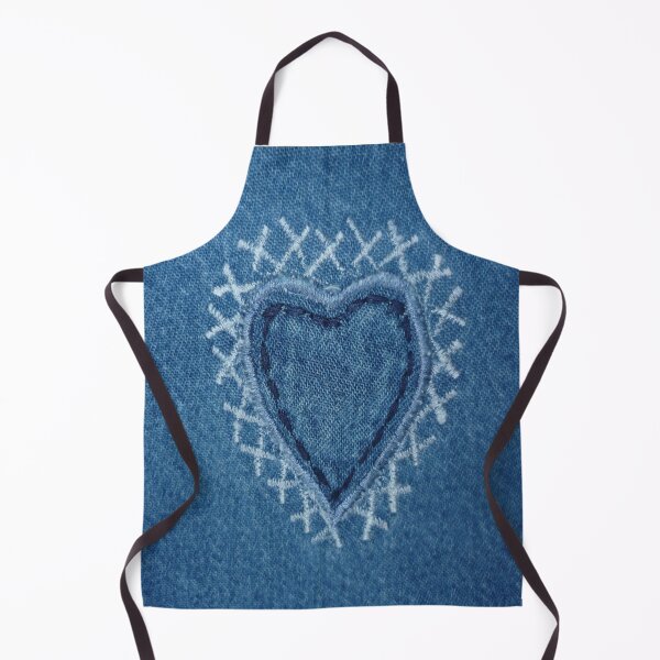 Item preview, Denim Stitched Heart Patch designed and sold by AlteredAtelier.