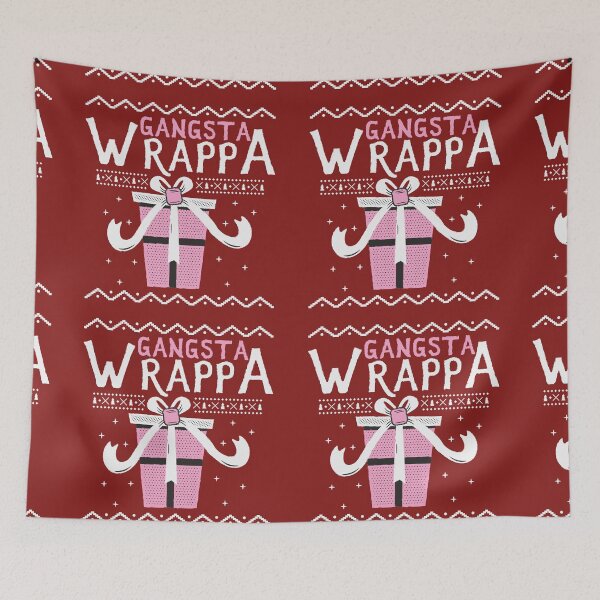 Item preview, Gangsta Wrapper Christmas men and woman sweatshirt, pullover  designed and sold by MichaelGrace.