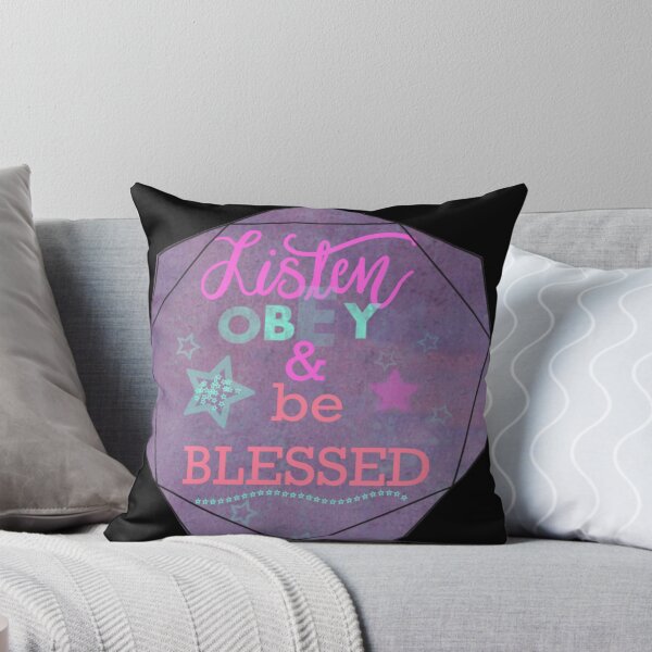 Item preview, JW stickers - Listen, Obey and Be Blessed - galaxy style designed and sold by Shutterbunny Art & Creative.