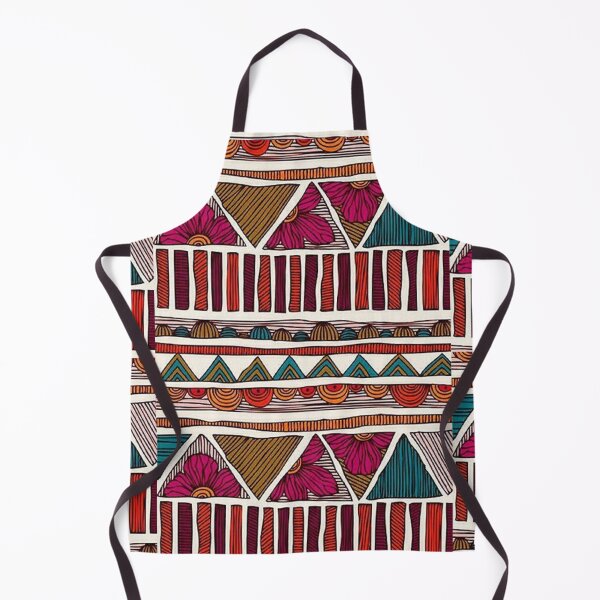 Item preview, ethnic triangles flowers designed and sold by Ladyvml.