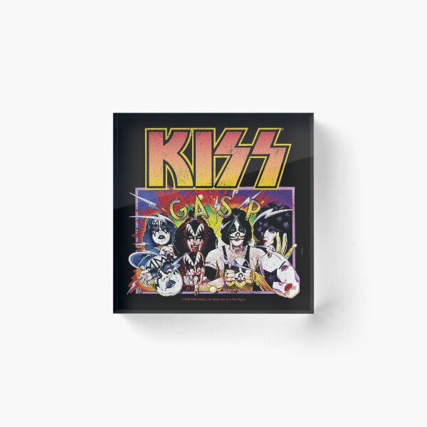 KISS Unmasked Poster Art Acrylic Block
