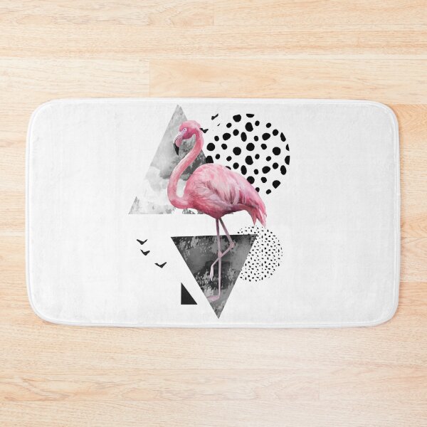 Item preview, Pink flamingo in polka dot pattern designed and sold by JosAwestuff.