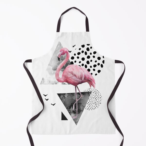 Item preview, Pink flamingo in polka dot pattern designed and sold by JosAwestuff.