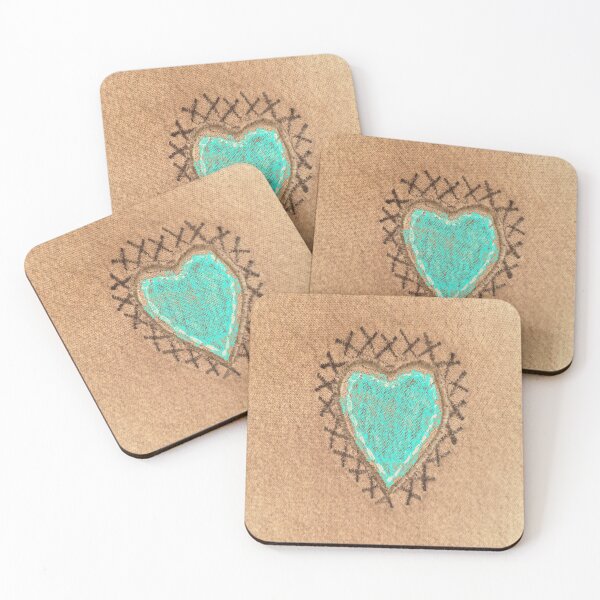 Item preview, Adobe Denim Stitched Heart Patch designed and sold by AlteredAtelier.