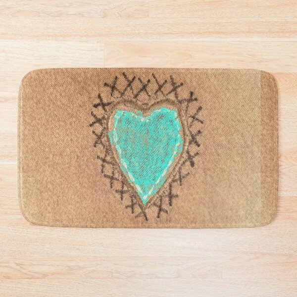 Item preview, Adobe Denim Stitched Heart Patch designed and sold by AlteredAtelier.