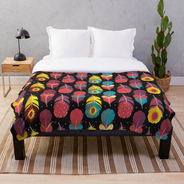 Item preview, Eye-catching colorful feather pattern. designed and sold by synift22.