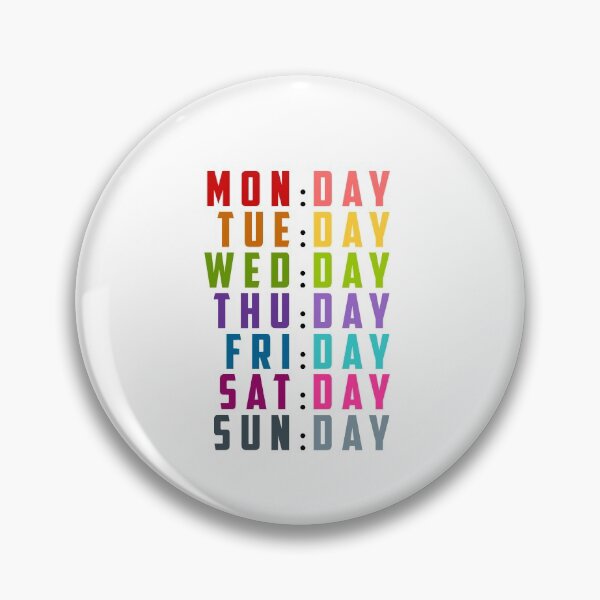Item preview, Weekdays: Monday designed and sold by maddinstgt.