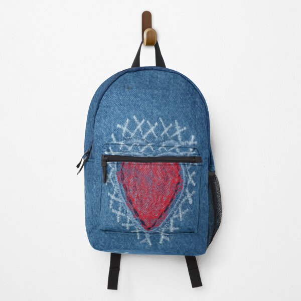 Item preview, Denim Stitched Red Heart Patch designed and sold by AlteredAtelier.