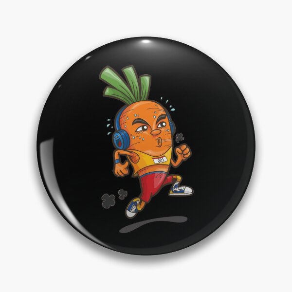 Item preview, Funny Vegan | Running Carrot for kids and healthy runner designed and sold by mudrockdesign.