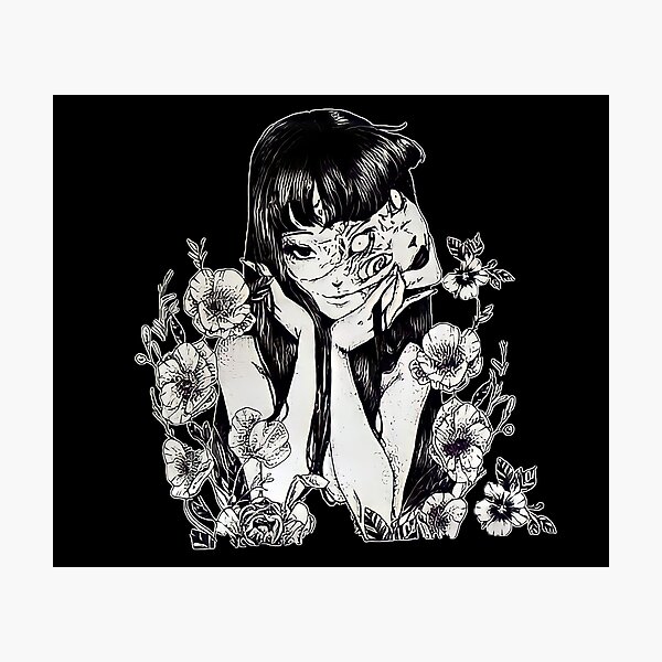 Tomie Junji Ito Unique Art Photographic Print By Mr Aa Redbubble