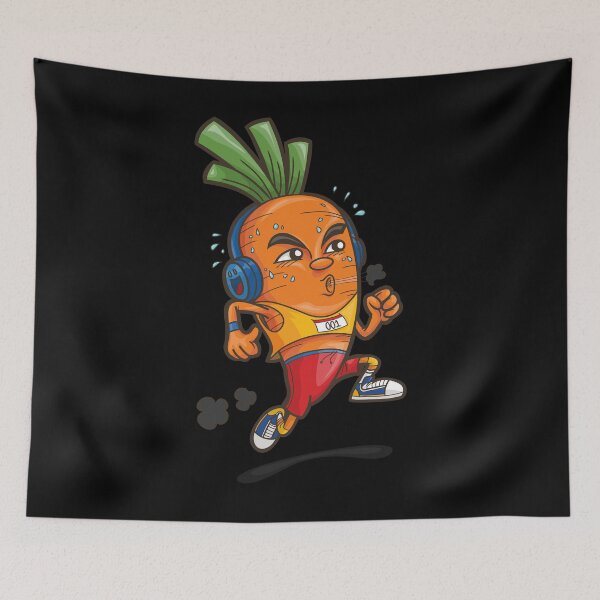 Item preview, Funny Vegan | Running Carrot for kids and healthy runner designed and sold by mudrockdesign.