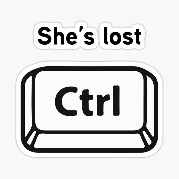 She's lost control Pegatina