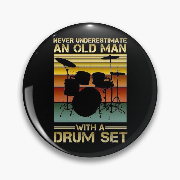 Item preview, Never Underestimate An Old Man With A Drum Set Drummer Drums Gift designed and sold by issambak.