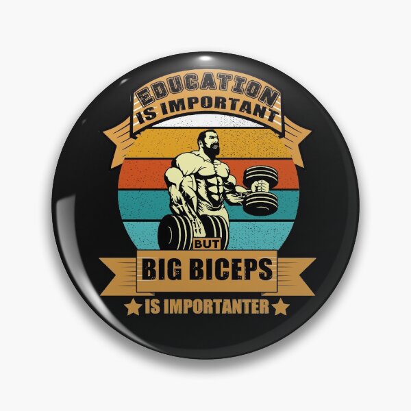 Item preview, Education is important but big biceps designed and sold by Sage86.