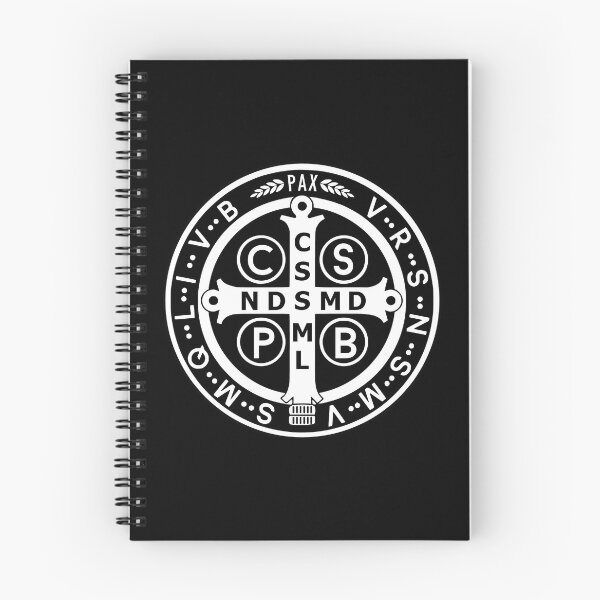Item preview, Saint Benedict Medal Black White designed and sold by Beltschazar.