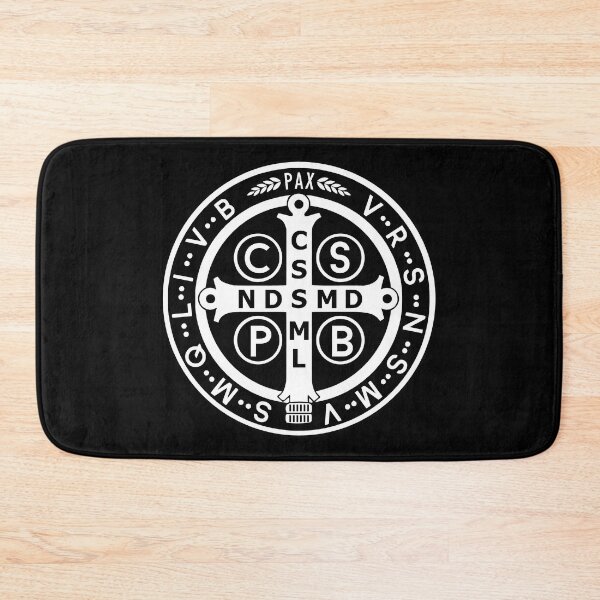 Item preview, Saint Benedict Medal Black White designed and sold by Beltschazar.