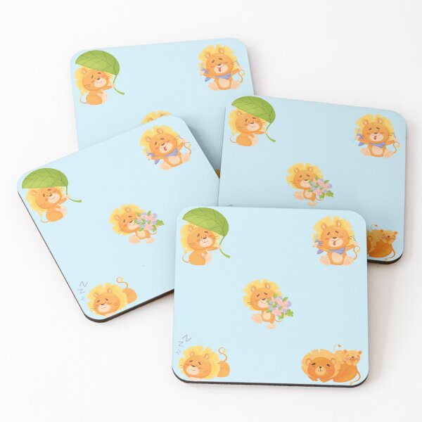 Item preview, Kawaii Sweet Happy Lion Cubs 2 designed and sold by lodarohit.