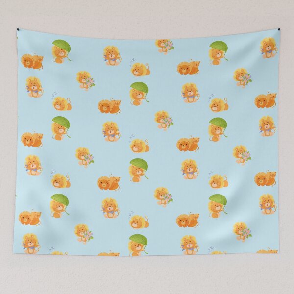 Item preview, Kawaii Sweet Happy Lion Cubs 2 designed and sold by lodarohit.