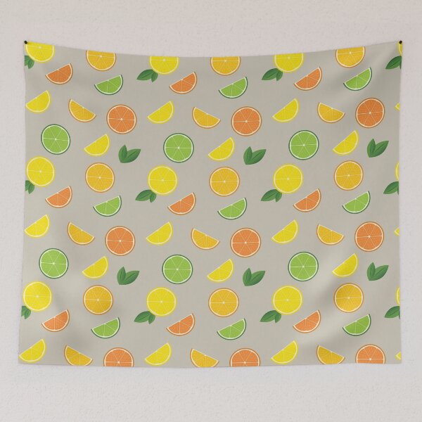 Item preview, Lemon and leaves pattern designed and sold by flamendes.