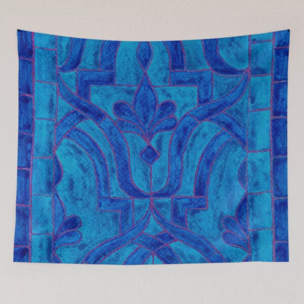 Item preview, Blue moroccan tiles designed and sold by Carolin Bentbib.