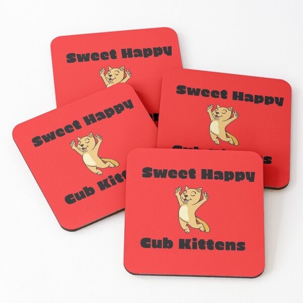 Item preview, Red sweet happy cub kittens designed and sold by DamaliePierre.