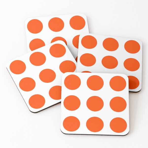 Item preview, Orange color round sticker labels pack designed and sold by Roy Store.