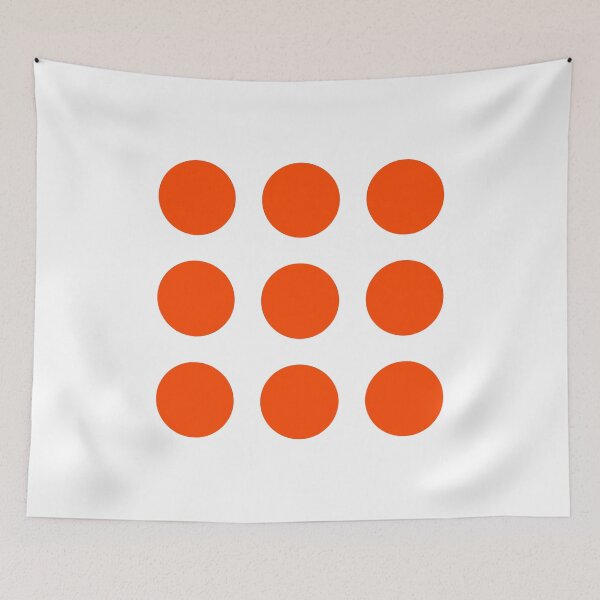 Item preview, Orange color round sticker labels pack designed and sold by Roy Store.
