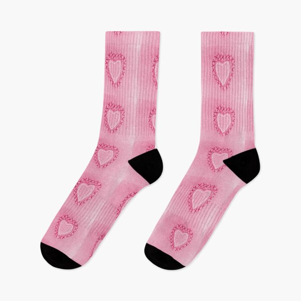 Item preview, Pink Denim Stitched Heart Patch Valentine's Day designed and sold by AlteredAtelier.