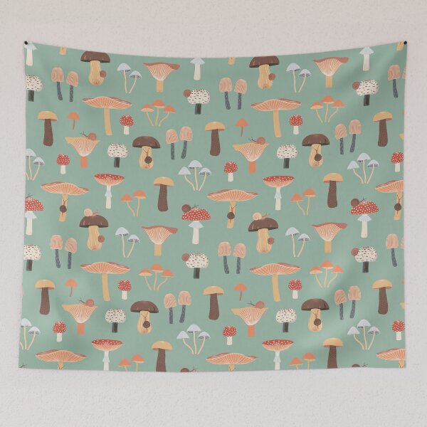Item preview, Mushrooms and Snails designed and sold by nadyanadya.