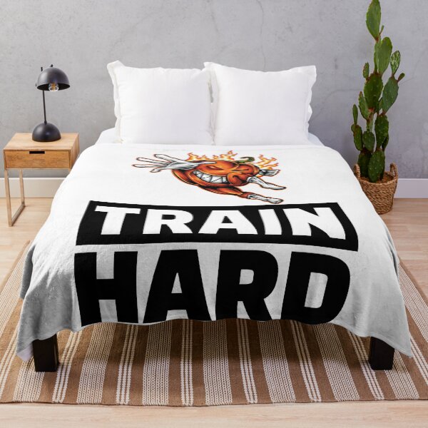 Item preview, Train Hard Bodybuilder Powerlifter Pumpkin Cartoon Foodie Halloween designed and sold by ProjectX23.