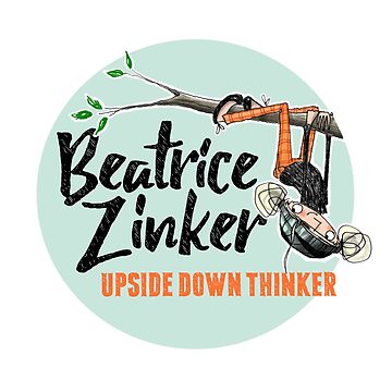 Artwork thumbnail, Beatrice Zinker, Upside Down Thinker - Sticker + Magnets by Shelley Johannes Studio