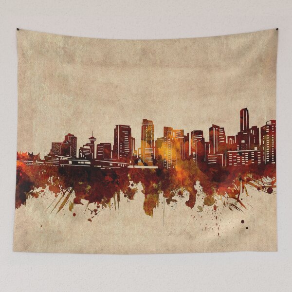 Item preview, vancouver skyline vintage designed and sold by BekimART2.